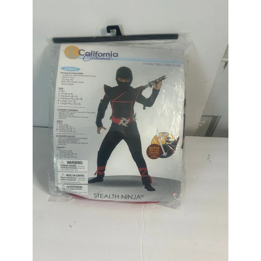 Kids Ninja Costume Size L (10-12)